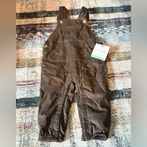 NWT Carters Little Planet Organic Corduroy Overalls 12m
